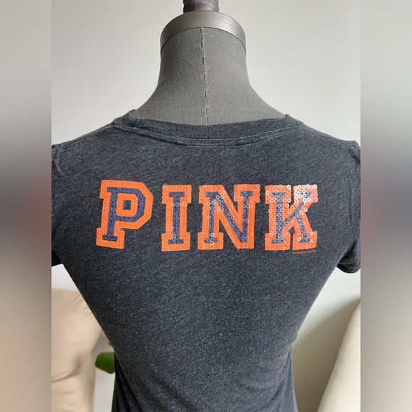 VS PINK Collegiate Syracuse Otto Sequin Tee EUC - Picture 4 of 6